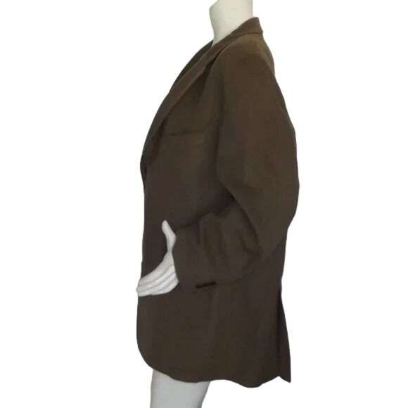 MCKENZIE TRIBE Sport Coat, 46R, Olive Green, Wool/Cashmere, Leather trim - Picture 7 of 12